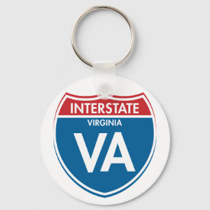 Interstate Virginia VA Sleutelhanger