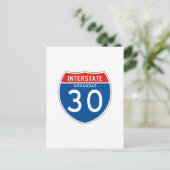 Interstatenbord 30 - Arkansas Briefkaart (Staand voorkant)