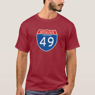 Interstatenbord 49 - Louisiana T-shirt