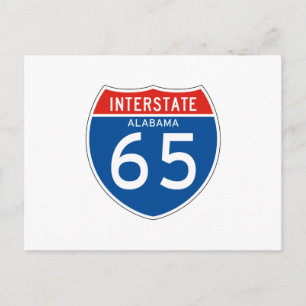Interstatenbord 65 - Alabama Briefkaart