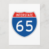 Interstatenbord 65 briefkaart (Voorkant)