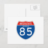 Interstatenbord 85 - Georgië Briefkaart (Voorkant / Achterkant)