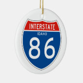 Interstatenbord 86 - Idaho Keramisch Ornament (Rechts)