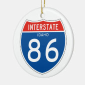 Interstatenbord 86 - Idaho Keramisch Ornament (Links)