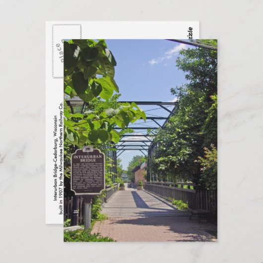 Interstedelijke brug briefkaart (Voorkant / Achterkant)