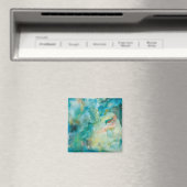 Interstellair | Blauwgroen blauw luchtruim Magneet (Insitu (Vaatwasser))