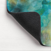 Interstellair | Blauwgroen blauw luchtruim Muismat (Hoek)