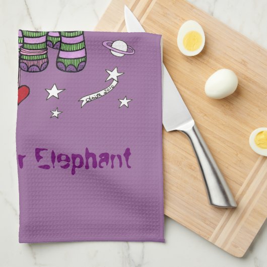 Interstellair Elephant Tea Towel Theedoek (Quarter Fold)