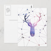 Interstellair hert briefkaart (Voorkant / Achterkant)