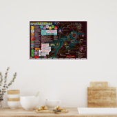 Interstellair Poster-Map, 3e editie High Frontier Poster (Keuken)