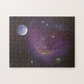 Interstellaire diepe ruimte met planeten Puzzel Legpuzzel (Horizontaal)