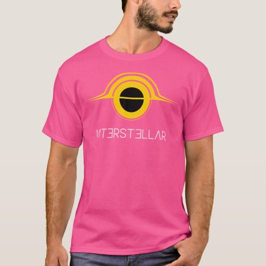 Interstellaire Gargantua (geel) T-shirt (Voorkant)