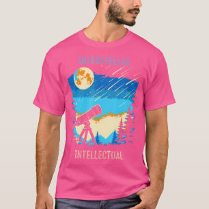 Interstellaire intellectuele maan en sterren astro t-shirt