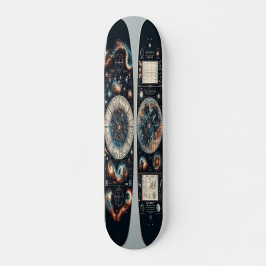 Interstellaire navigatiekaart persoonlijk skateboard (Voorkant)