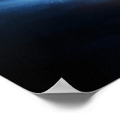 Interstellaire planeetbotsing en kosmisch licht poster (Hoek)