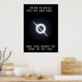 Interstellaire quot;Rage tegen de dood van de li Poster (Keuken)