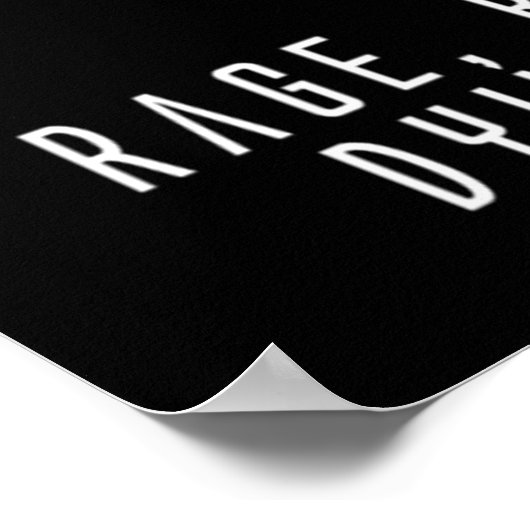 Interstellaire quot;Rage tegen de dood van de li Poster (Hoek)