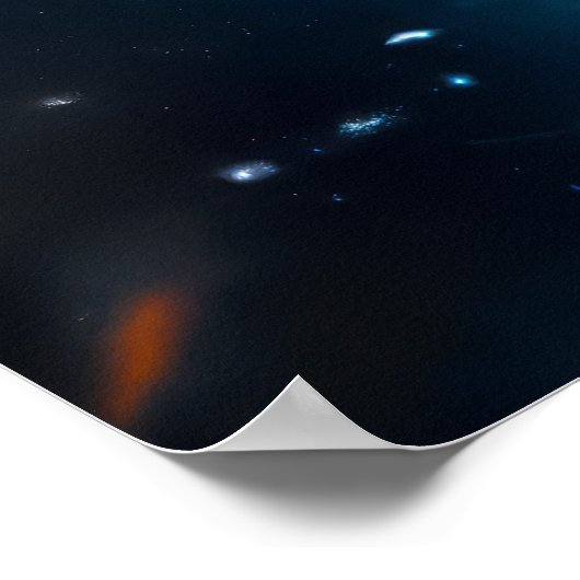 Interstellaire reiziger Astronaut Aarde Ruimtekuns Poster (Hoek)