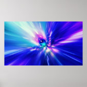 Interstellaire tijdreis en hypersprong in de ruimt poster (Voorkant)