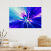 Interstellaire tijdreis en hypersprong in ruimte F Poster (Keuken)