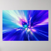 Interstellaire tijdreis en hypersprong in ruimte F Poster (Voorkant)