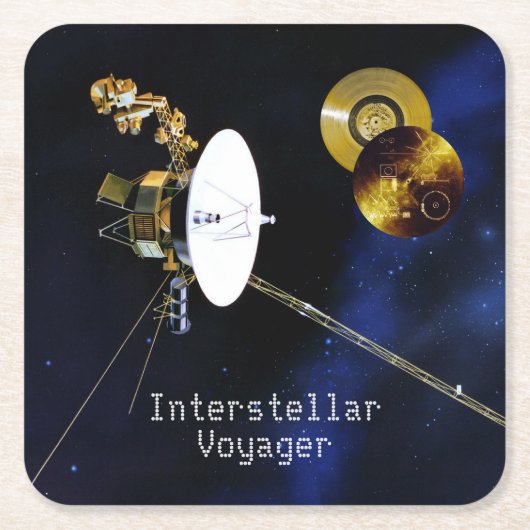 Interstellaire Voyager-ruimtevaartuigen Kartonnen Onderzetters (Voorkant)