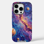 Interstellaire werveling: planetaire Vista Case-Mate iPhone Case (Achterkant)
