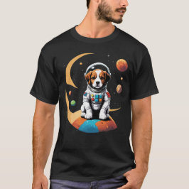 Interstellar Canine Adventure: Astronaut Dog T-shirt