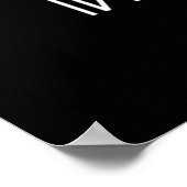 Interstellar Gargantua logo wit Poster (Hoek)