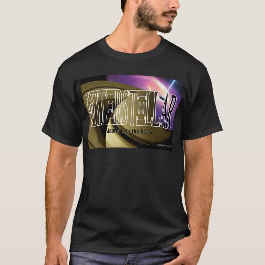 Interstellar Journey Donker T-shirt (Voorkant)