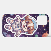 Interstellar Paws - Schattigee ruimtehond in avont Case-Mate iPhone Case (Achterkant (horizontaal))