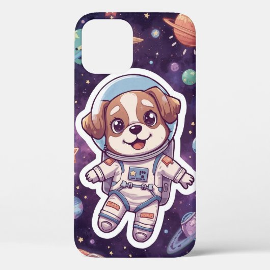 Interstellar Paws - Schattigee ruimtehond in avont Case-Mate iPhone Case (Achterkant)