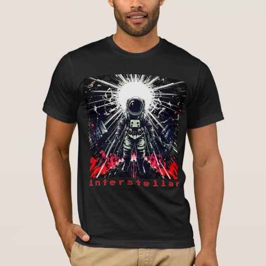 Interstellar - Retro Astronaut T-shirt (Voorkant)