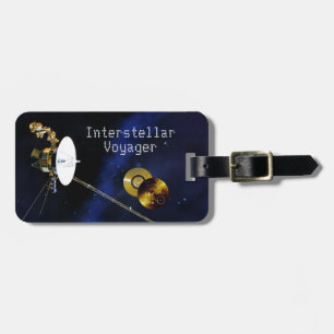 Interstellar Voyager Spacecraft Bagagelabel
