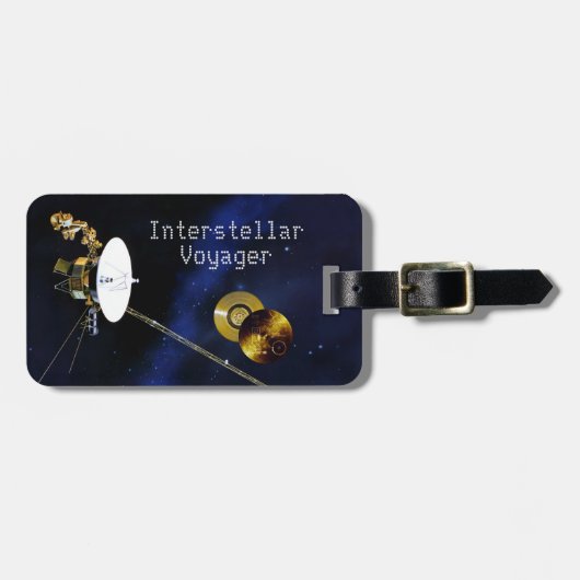 Interstellar Voyager Spacecraft Bagagelabel (Voorkant horizontaal)