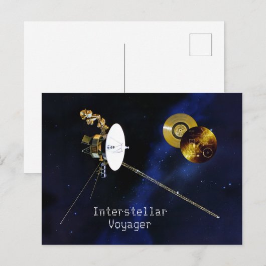 Interstellar Voyager Spacecraft Briefkaart (Voorkant / Achterkant)