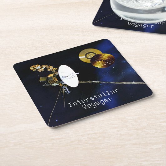 Interstellar Voyager Spacecraft Kartonnen Onderzetters (Schuin)