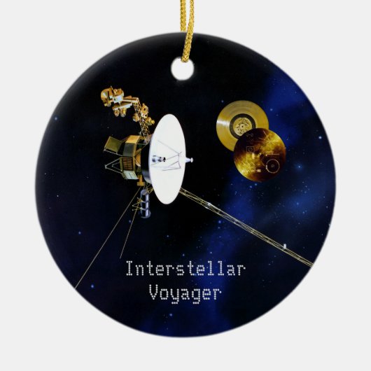 Interstellar Voyager Spacecraft Keramisch Ornament (Voorkant)