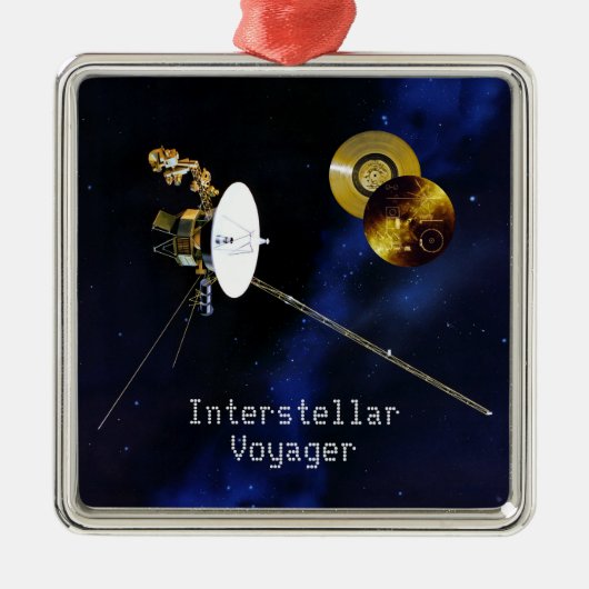 Interstellar Voyager Spacecraft Metalen Ornament (Voorkant)