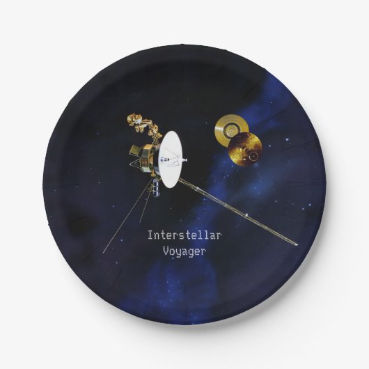 Interstellar Voyager Spacecraft Papieren Bordje (Voorkant)