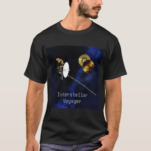 Interstellar Voyager Spacecraft T-shirt (Voorkant)