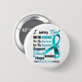 Interstitial Cystitis Awareness Month Ribbon Gifts Ronde Button 5,7 Cm (Voorkant /achterkant)