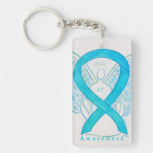 Interstitiële cyste (IC) bewustwording lintSleutel Sleutelhanger