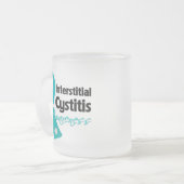 Interstitiële cystitis Bewustheid Matglas Koffiemok (Voorkant links)