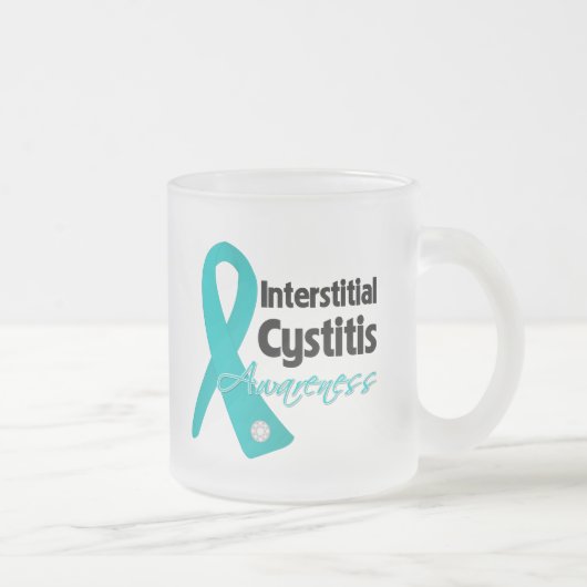Interstitiële cystitis Bewustheid Matglas Koffiemok (Rechts)