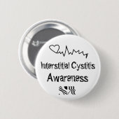 Interstitiële cystitis Bewustheid Ronde Button 5,7 Cm (Voorkant /achterkant)