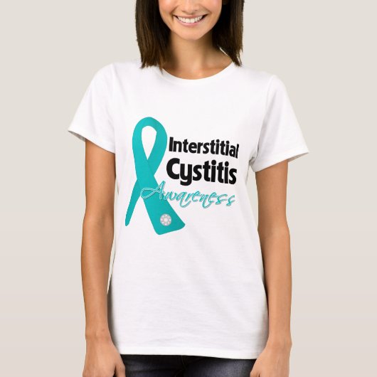 Interstitiële cystitis Bewustheid T-shirt (Voorkant)