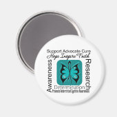 Interstitiële cystitis butterfly-inspiraties magneet (Voorkant / Achterkant)