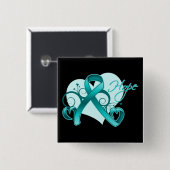 Interstitiële Cystitis Hope Vierkante Button 5,1 Cm (Voorkant /achterkant)