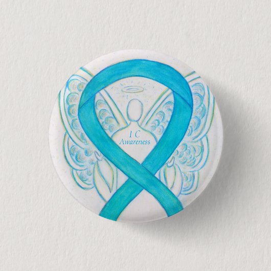 Interstitiële cystitis (IC) bewustwording Ronde Button 3,2 Cm (Voorkant)